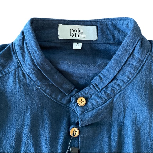 POLOMANO Men's Button Down Long Sleeve Shirts - Picture 3 of 9